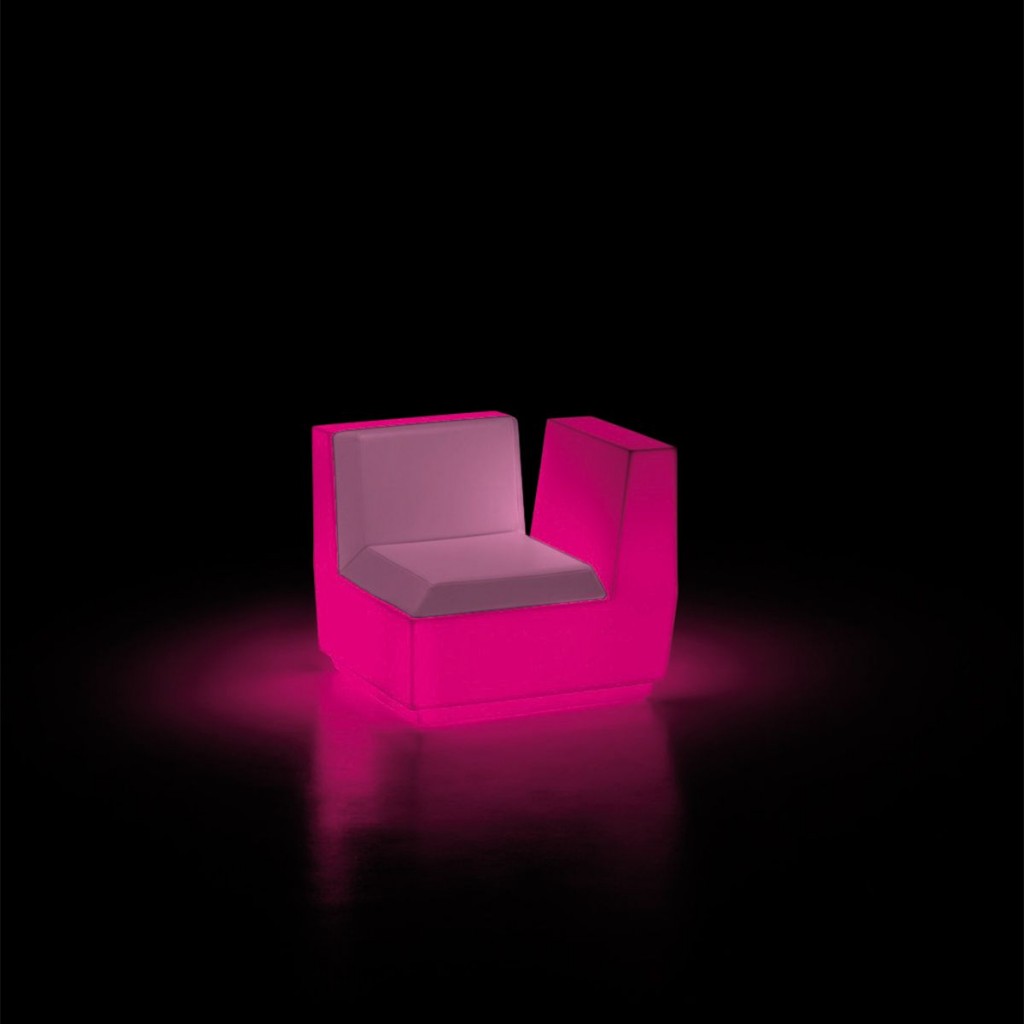 Scaun iluminat din polietilena Big Cut Corner Light - Nuovo Design